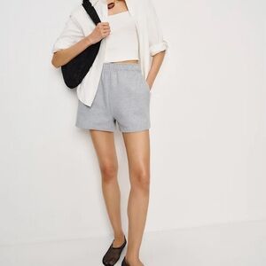 REFORMATION Light Heather Gray Athletic Shorts - Size M